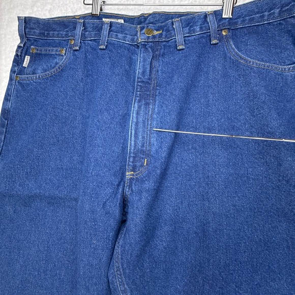 Carhartt Relaxed Fit Flannel Lined Jeans Mens 44x30 B172 DST NWT NOS Denim - Picture 12 of 12